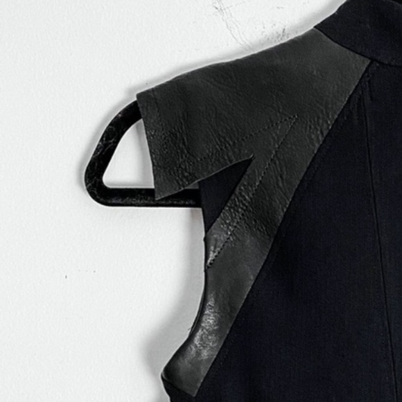 Helmut Lang blistered leather black dress - Picture 3 of 5